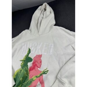 Wicked The Musical Hoodie Kids Large 10-12 White Elphaba Glinda Graphic Pullover